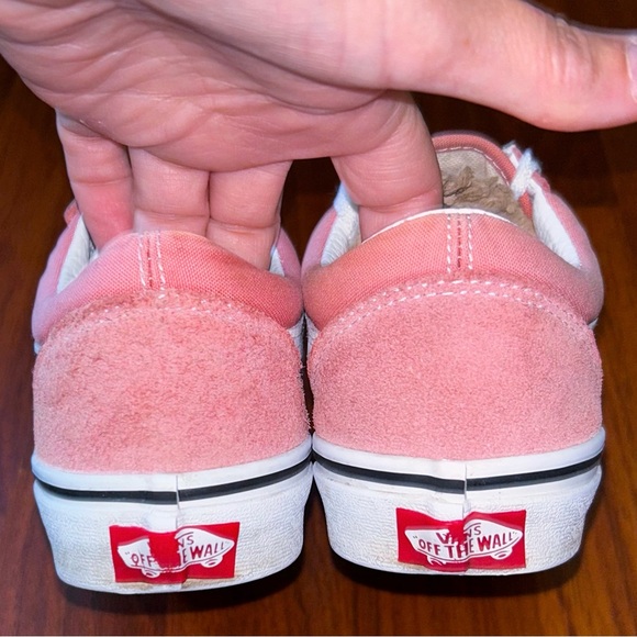 Vans Old Skool Pink Suede Women’s Shoes Size 6 - Picture 7 of 10